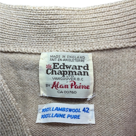 Vintage Edward Chapman Lambswool Knit Cardigan - Picture 6 of 8